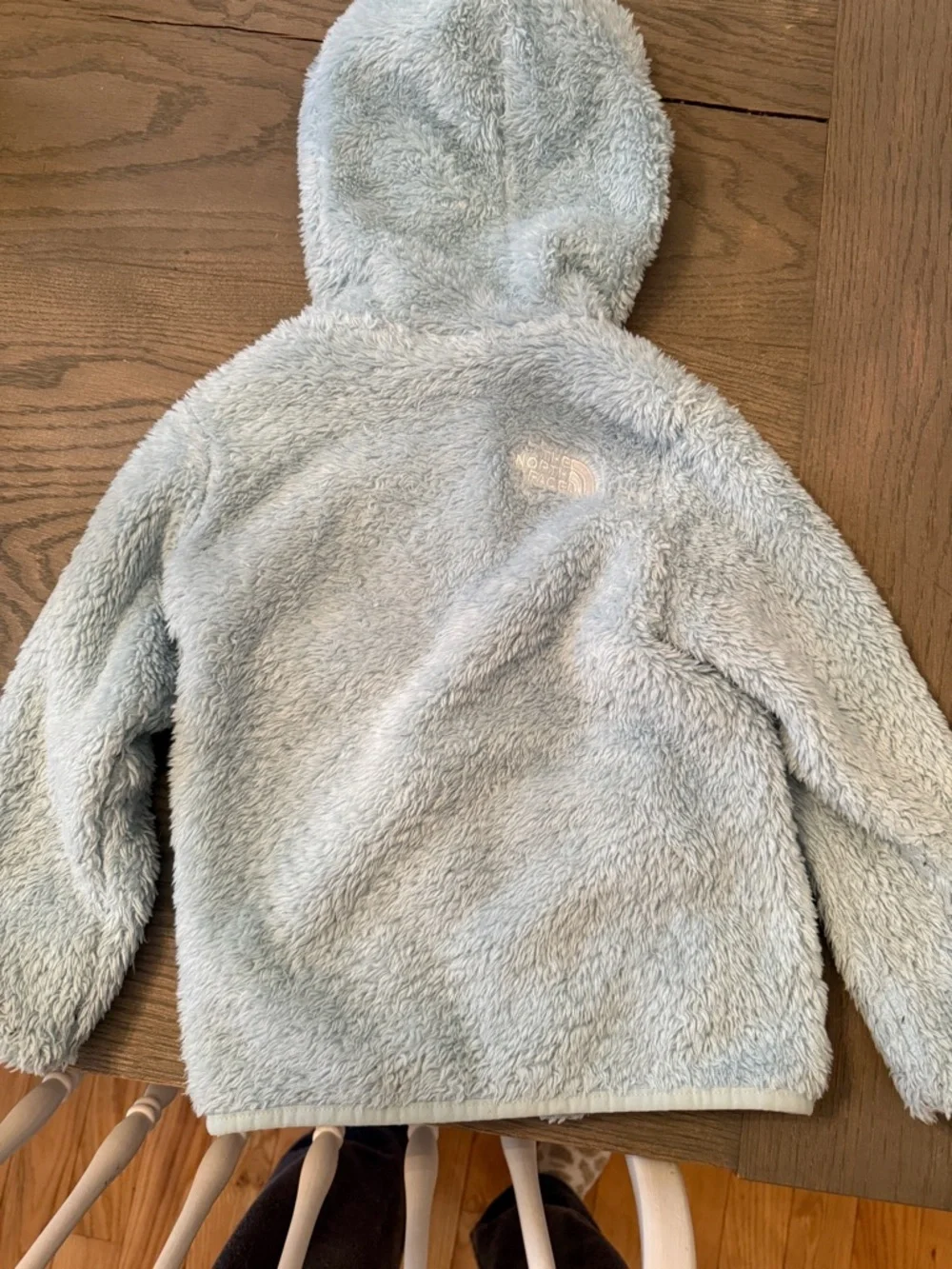The North Face Kids Light Blue Plush Zip Hoodie